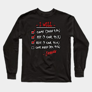 Jesus's To Do List Long Sleeve T-Shirt